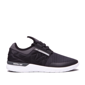 Pánské Tenisky Supra FLOW RUN EVO Černé/Šedé/Bílé | CZ-50361